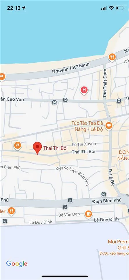 Bán đất (ngang gần 5m) mặt tiền đường 7m5 thái thị bôi, kinh doanh sầm uất, giá 5 tỷ 390 tl