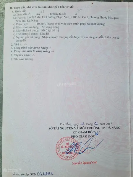 Bán đất 2 mặt tiền đường 7m5 phạm vấn và đường 7.5m nguyễn đức an, hướng đông nam, đông bắc