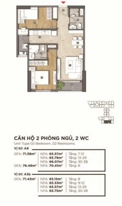 Nhỉnh 2 tỷ sở hữu căn 2n 2wc thỏa sức thiết kế nhà mới ở the emerald golf view