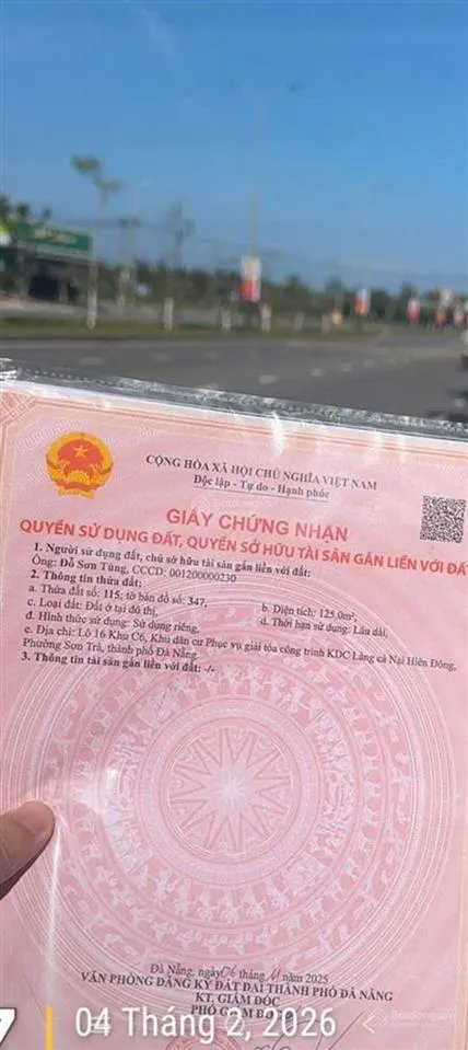 bán lô đất đường 10m5 khúc hạo sơn trà nại hiên đông