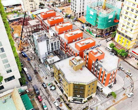 Cho thuê nhà 4 tầng mt đường trần bạch đằng ngang :15m