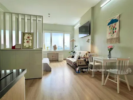 Căn hộ charmington la pointe cho thuê officetel 31m2 200m2 nhà trống full từ 9tr