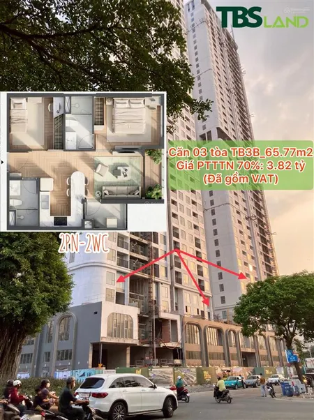 Green skyline 2pn 2wc 2.7 tỷ trả trước, bàn giao cao cấp, nhận nhà 10 2026