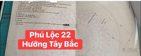 Chính chủ bán gấp lô đất Phú Lộc 22, ngang 7m, Đà Nẵng