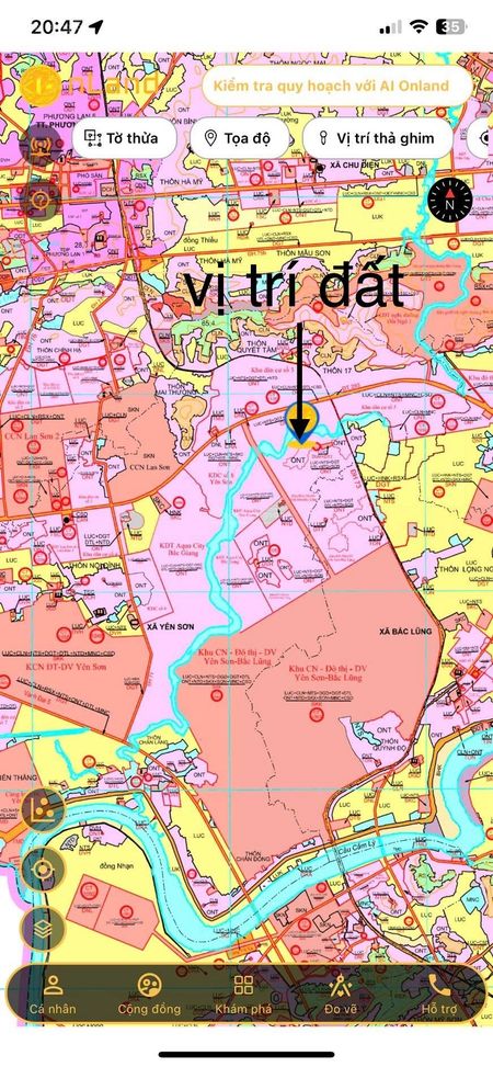 Bán đất tại Xã Yên Sơn, Lục Nam, Bắc Giang, giá ưu đãi 1,35 tỷ, 120 m2