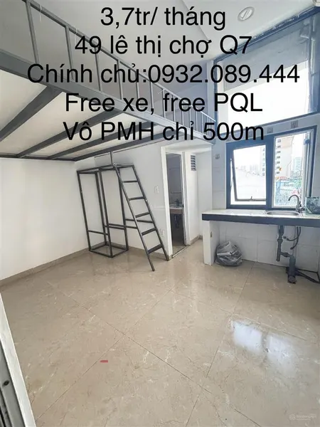 Cho thuê nhà trọ tại lê thị chợ, q7, hcm, giá cực chất 3,7 triệu, 25m2