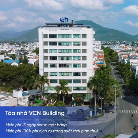 Cho thuê tòa nhà văn phòng vcn building ngay vòng xoay giá chỉ 130.000 đồng/m2, linh hoạt diện tích