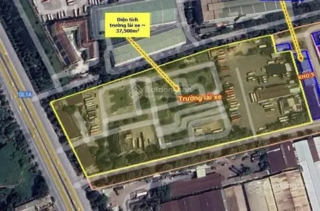 Cho thuê văn phòng, kho bãi xe, trường lái mặt bằng ql1a,bình tân, giá 20k/m2, diện tích 37500m2