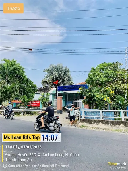 Bán đất thổ cư 150m² (5x30m) xã an lục long, châu thành, long an sổ hồng riêng