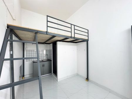 Cho thuê phòng mới - gác cao thoáng mát - nằm ngay trung tâm bthanh sát bên các trường đh lớn