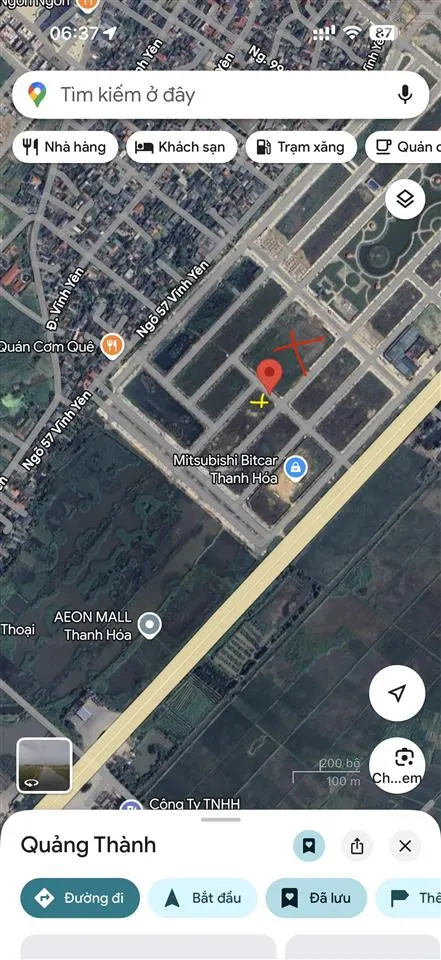 Đất nền 3 mặt tiền gần dự án aeon thanh hoá