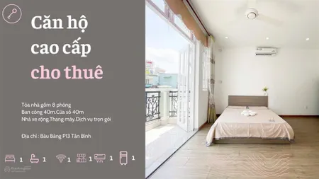 Phòng full nội thất 40m2 thang máy ngay cộng hòa ngay etown sân bay tsn
