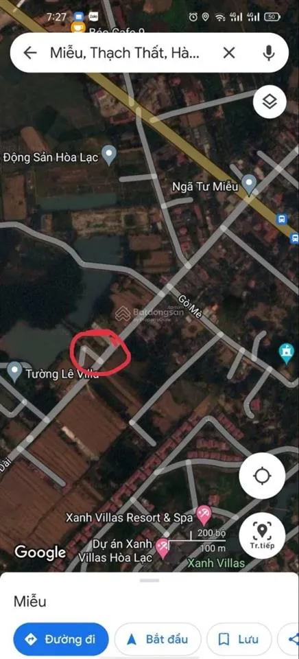 Cho thuê đất làm kho, nhà xưởng, dt 400m2.