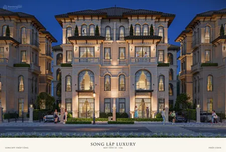 Độc quyền căn song lập xẻ khe hàng hiếm gần phố đi bộ,công viên,chung cư tại alluvia city. 136tr/m2