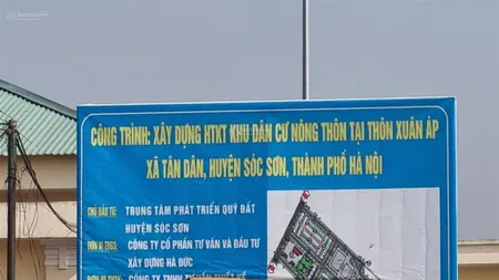 Chính chủ bán lô đất full tc dt 65mv tại thôn xuân áp, xã kim ạnh (tân dân sóc sơn