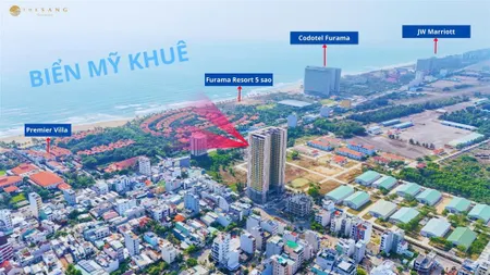 1 căn duy nhất! tầng trung 2pn view trực diện biển 4,8x tỷ hướng đông nam mặt trời mọc