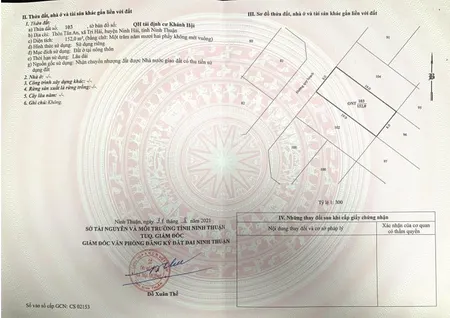 Bán lô đất 152m2, mt 8m tại tđc khánh hội, cách biển ninh chữ chỉ 3 phút, full thổ cư