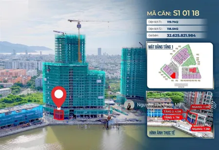 Shophouse khối đế bến du thuyền symphony mặt sông hàn giá không chênh trực tiếp cđt châu mỹ srt
