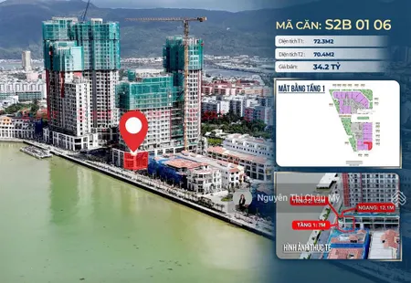 Shophouse khối đế symphony mặt sông hàn toà s2 giá không chênh trực tiếp cđt châu mỹ srt