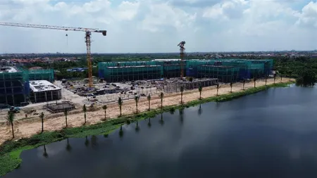 Chỉ hơn 10 tỷ sở hữu liền kề 75m/mt 5m xây 4,5 tầng view sông , hỗ trợ vay 0% trong 18 tháng