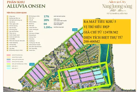 Chính thức nhận booking tiểu khu 5 alluvia city giá chỉ từ 130tr/m2