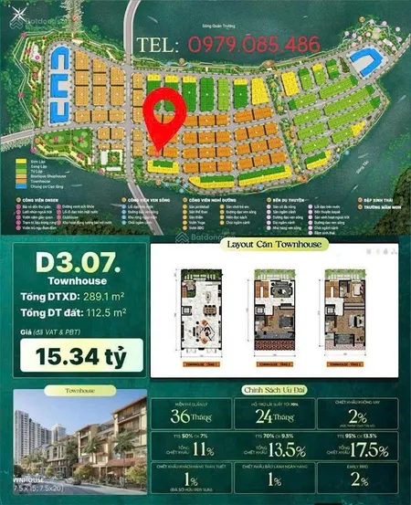 Nhà phố 3 tầng d307 ngang 7,5m kdt ven sông charmora city sun nha trang giá cđt sun group