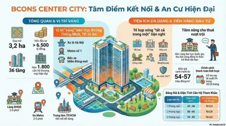 Bán gấp cc bcons center city suất nội bộ rẻ nhất dự án, chiết khấu lên đến 5,65% tại bình dương