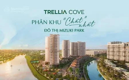 Suất nội bộ trellia cove căn 2pn1wc chỉ 4tỷ/căn, ck 14,5%, ngân hàng ht 0% ls và ân hạn gốc 22th
