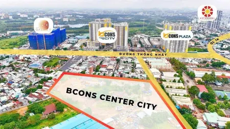 Bcons center city với 125tr 5% căn hộ liền kề metro và bx miền đông mới 2 phút, khu đô thị bcons