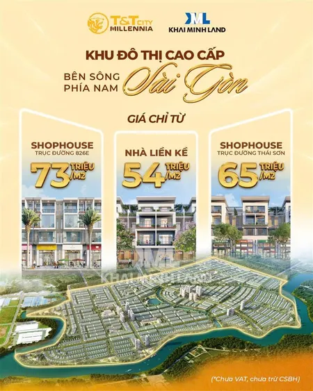 Giỏ hàng nhà phố, biệt thự, cđt độc quyền t&t city millennia long hậu, ưu đãi siêu cao