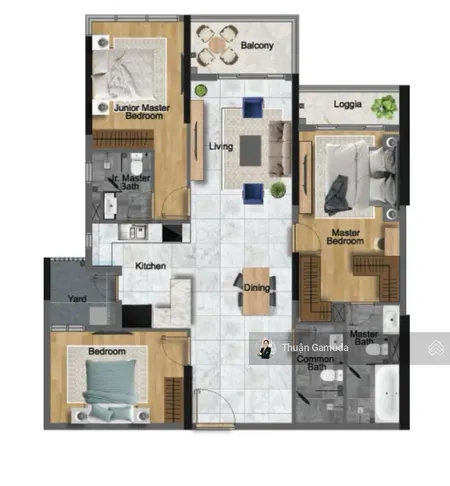 Căn 121m2 3pn3wc tt dãn 3năm chỉ 32% nhận nhà, giá 10,1tỷ nhà mới view cv diamond centery