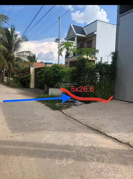 Đất thổ sổ hồng riêng ấp 1b xã an thạnh, bến lức, long an