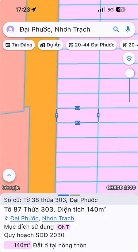 Bán đất tại khu tái định cư đại phước, 5,3 tỷ, 140m2, đẹp xuất sắc