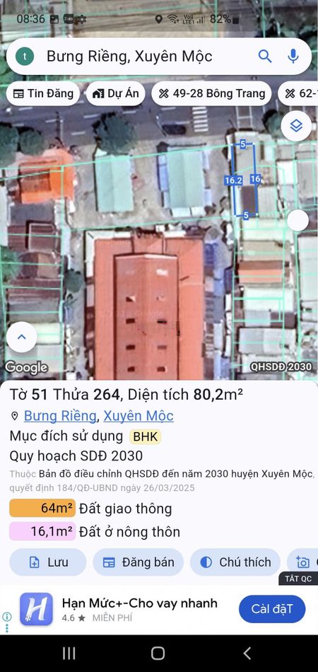 Cho thuê mặt bằng 2 Mặt Tiền Quốc Lộ 55 và Chợ Bưng Riềng