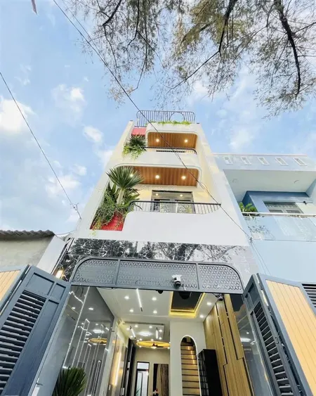 Nhà đẹp rẻ full nội thất dt 60m2 tk 4 tầng tối ưu công năng xây mới tại apđ27 sát thủ đức giá 6,4 t