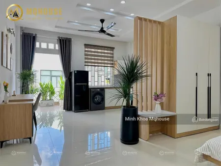 Cho thuê phòng ban công full nội thất đẹp gần lotte mart cộng hòa khu k300