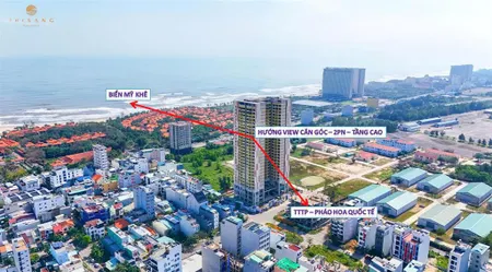 Độc quyền chỉ duy nhất 1 căn hộ view biển mỹ khê + pháo hoa đà nẵng 2pn 75m2 giá cắt lỗ sâu