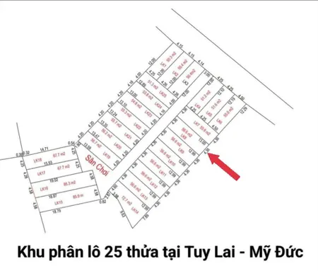 Bán đất tại xã tuy lai, 930 triệu, 56.9m2, gần quy hoạch đường miếu môn quan sơn tiềm năng tăng giá