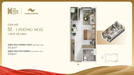 Căn 1pn view hồ bơi & công viên nội khu xanh mát, giá 1,2 tỷ rẻ nhất thị trường, full csbh đợt 1