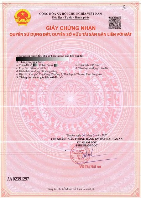 Đầu năm mua đất rước lộc về nhà! phường 5, tp. tân an.