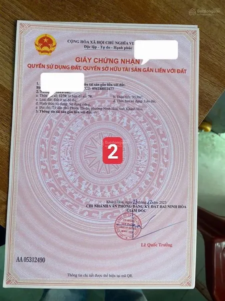 Mặt tiền liên xã phước thuận phường ninh hoà