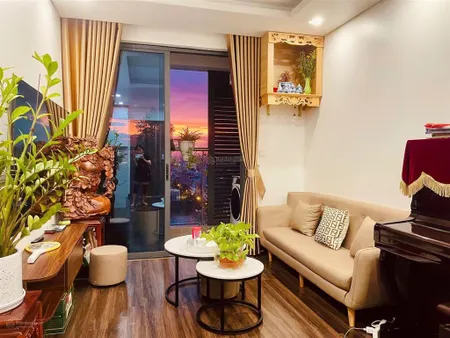 Bán căn 2pn full đồ mã ch25 tầng trung 1x đã có bìa hồng chung cư hoàng huy grand sở dầu