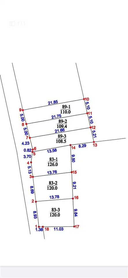 Hàng f0, mở bán 6 lô đất hồng kỳ, sóc sơn, dt 109m2 120m2