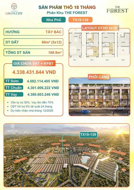Trực tiếp chủ đầu tư vinhomes. chỉ 4tỷ/căn vốn ban đầu 500 triệu + xe vf3