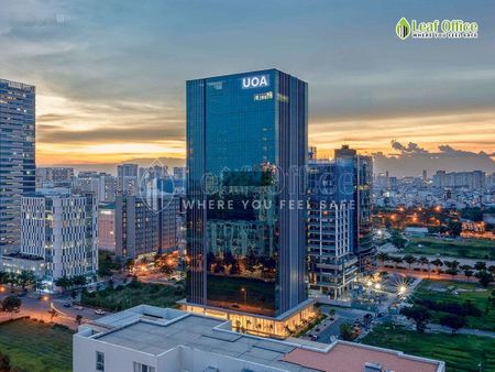 Cho thuê văn phòng UOA Tower Quận 7, DT 100m², 150m², 2000m² giá chỉ từ 400 nghìn/m²/th