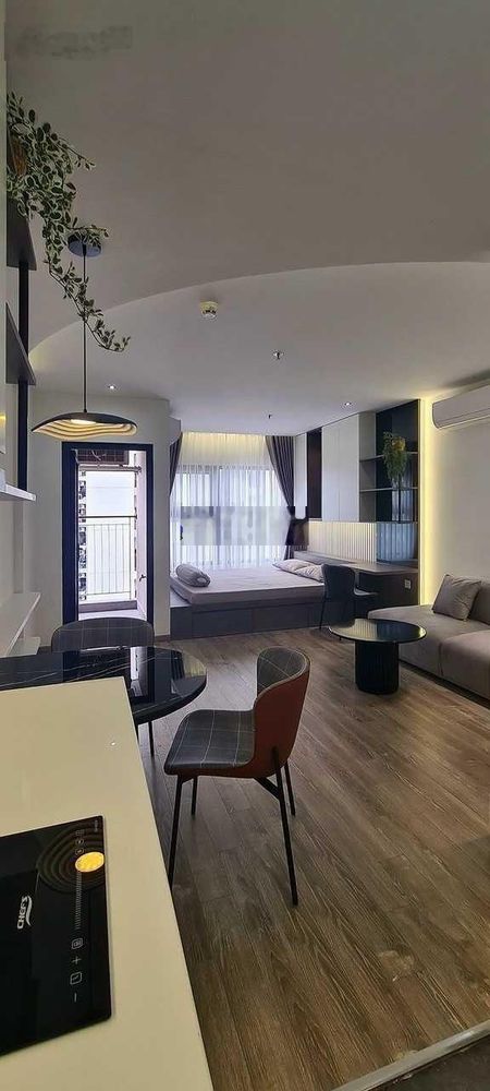 Studio chỉ 4tr5, nội thất máy lạnh tủ bếp và rèm view sông Đồng Nai siêu thoáng