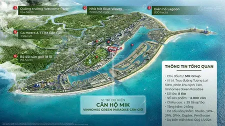 Booking sớm giữ chỗ căn hộ đầu tiên vinhomes cần giờ khu độ thị lấn biển đầu tiên tại vn