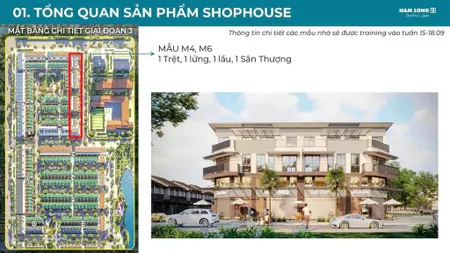 Bán shophouse nam long 2 đối diện khu trường học giá 7,09 tỷ