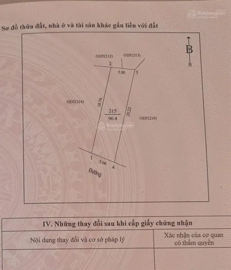 Bán đất chính chủ 96m2 full thổ cư giá 4ty500 triệu. ngõ cách đường nguyễn khuyến 20m