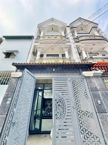 Nhà shr thới an 16 ngang 4,5m x 13m đúc 1 trệt 3 lầu hxh 7m
